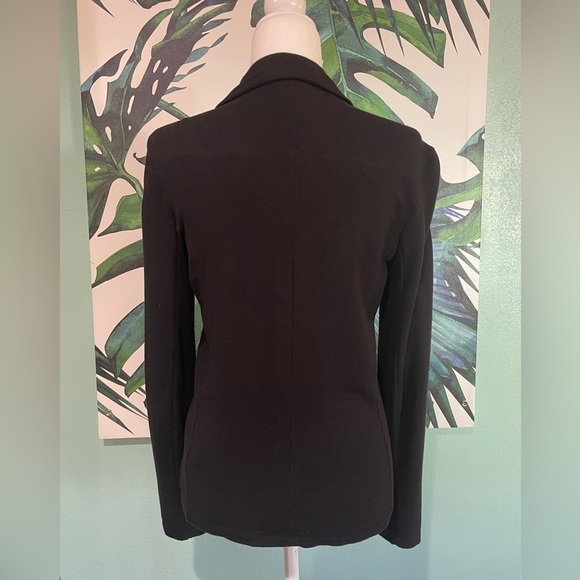 Rachel Zoe Soft Black Blazer With Front Pockets - Picture 3 of 6